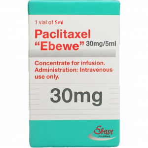 PACLITAXEL EBEWE 30 MG / 5 ML ( PACLITAXEL 6 MG / ML ) CONCENTRATE FOR DILUTION FOR IV INFUSION 5 ML VIAL